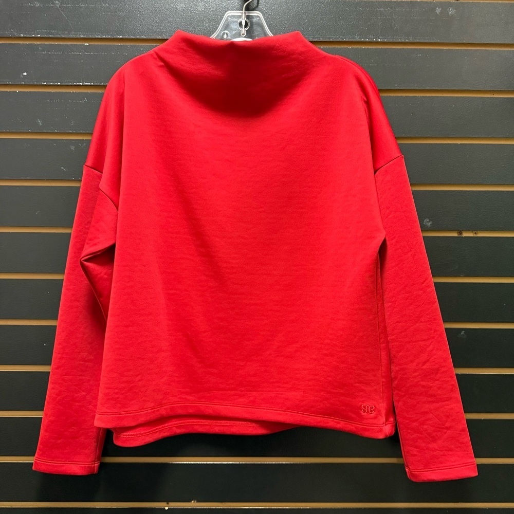 Albion Crimson Cardiff Pullover Scuba Mock Neck Sweater M